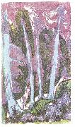 Ernst Ludwig Kirchner firs oil painting